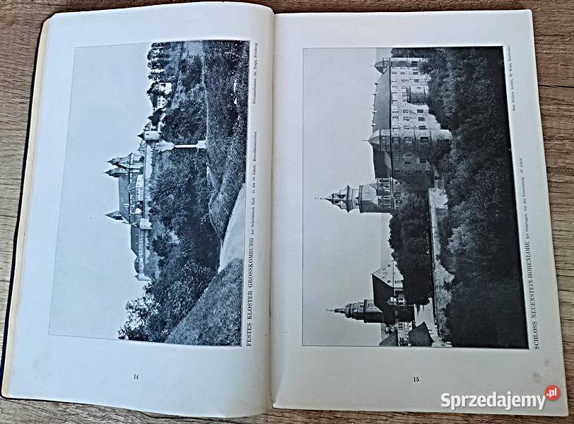 Deutsche Burgen album zamków w j niemieckim wielkopolskie Ostrów Wielkopolski