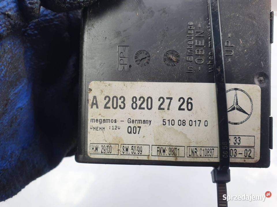 MODUŁ MERCEDES SL500 R230 A2038202726 ALARM kujawsko-pomorskie Lipno sprzedam