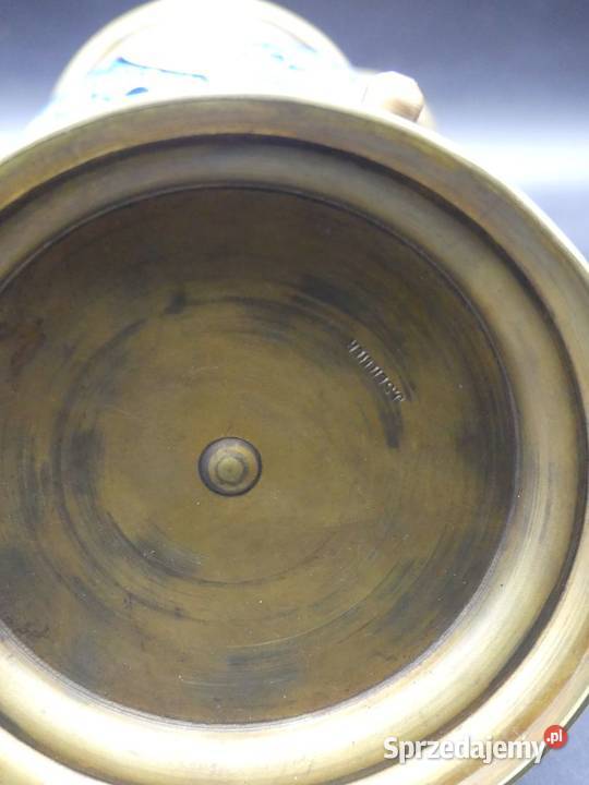 Piękny młynek do kawy porcelana i mosiądz Poznań