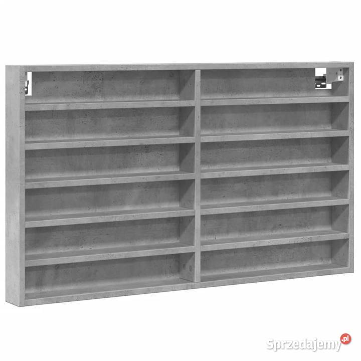 Witryna szarość betonu 100x85x58 materiał Warszawa
