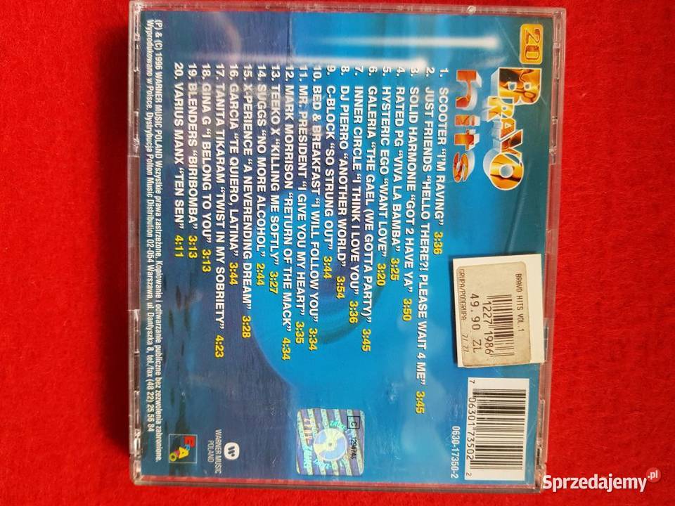 20 Bravo Hits Vol 1 1996 Electronic Pop Europop sprzedam