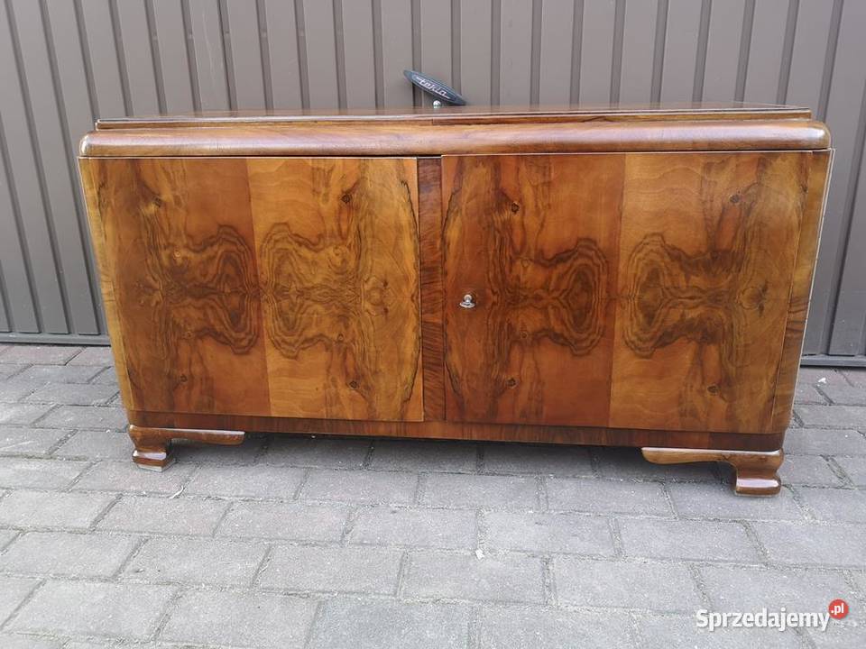 Komoda Niska ARTDECO Orzech RTV 110 Stara Antyk Swarzędz