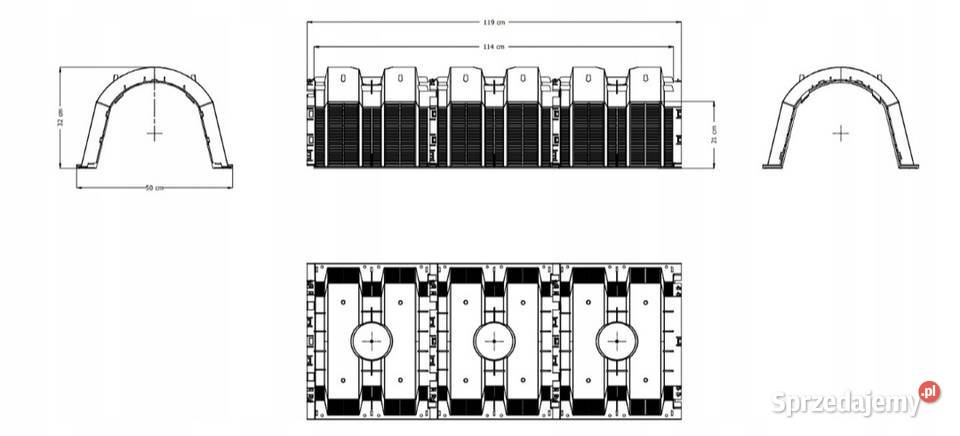 Tunel rozszącający do przydomowej oczyszczalni Świdniczek