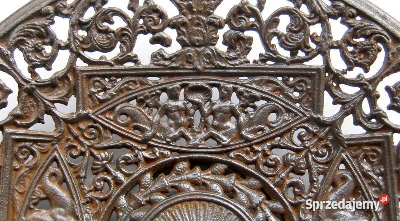 Patera żeliwna sygnowana małopolskie Kraków