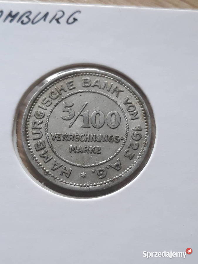 5100 Marki Hamburg 1923 r Notgeld Konin