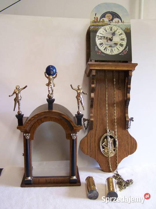 Zegar wiszący z fazami księżyca SBS Feintechnik Koszalin