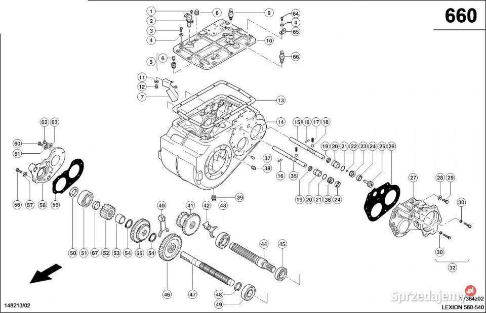 Claas Lexion 560 WAŁEK NAPĘDU NAGARNIACZA Z Jastrzębniki sprzedam