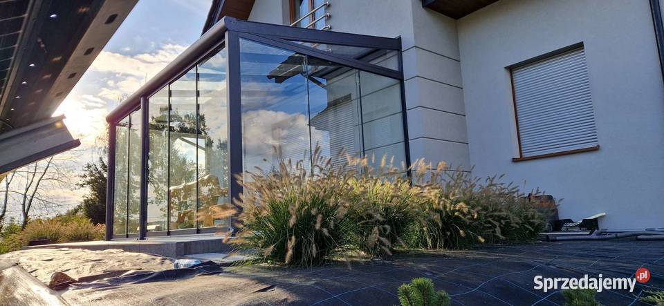Ogród zimowy szklane zadaszenie tarasu Gorzów Wielkopolski sprzedam