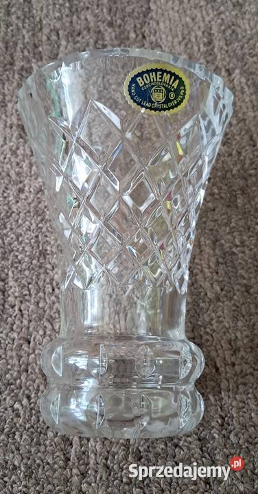 Wazon Wazonik Kryształ Bohemia Czechosłowacja 15 Suwałki