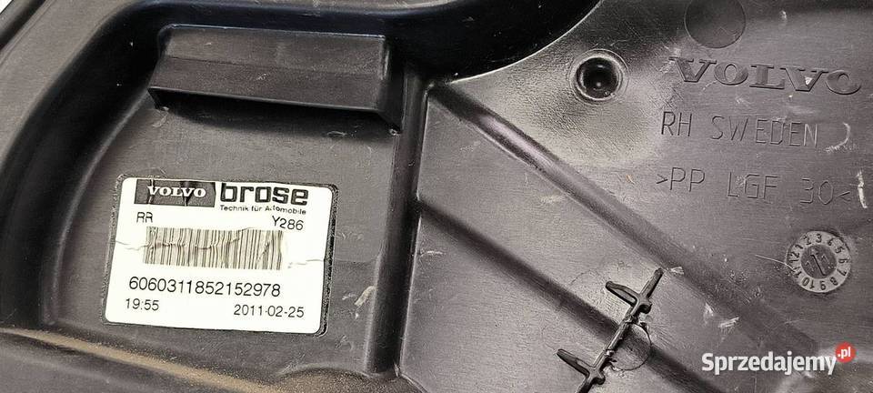 PODNOŚNIK SZYBY PT VOLVO S80 Lipno