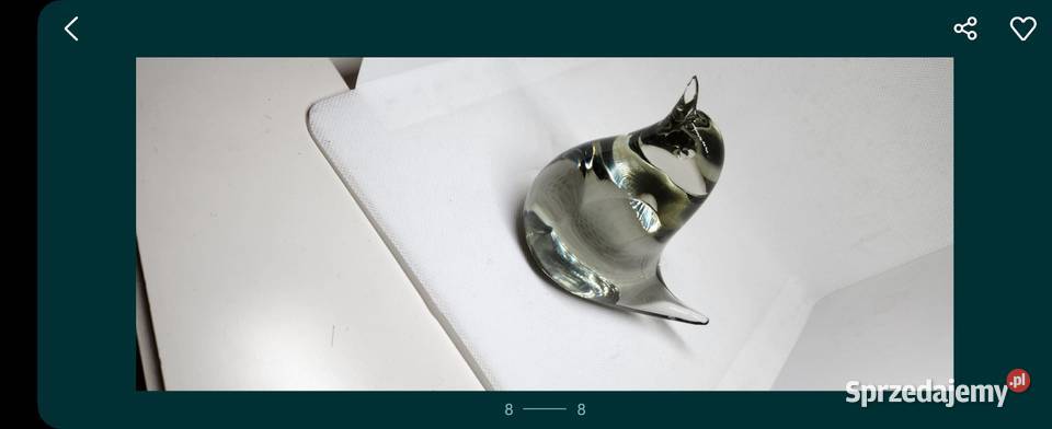 Reijmyre szklany mały gołąb Vintage figurka Mid Figurki śląskie Gliwice