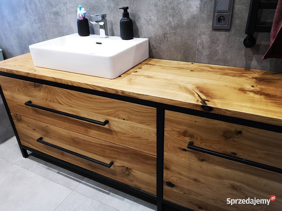 LOFT dębowa szafka łazienkowa 200x77x52 na Łazienkowe Łazienkowe dolnośląskie Wrocław