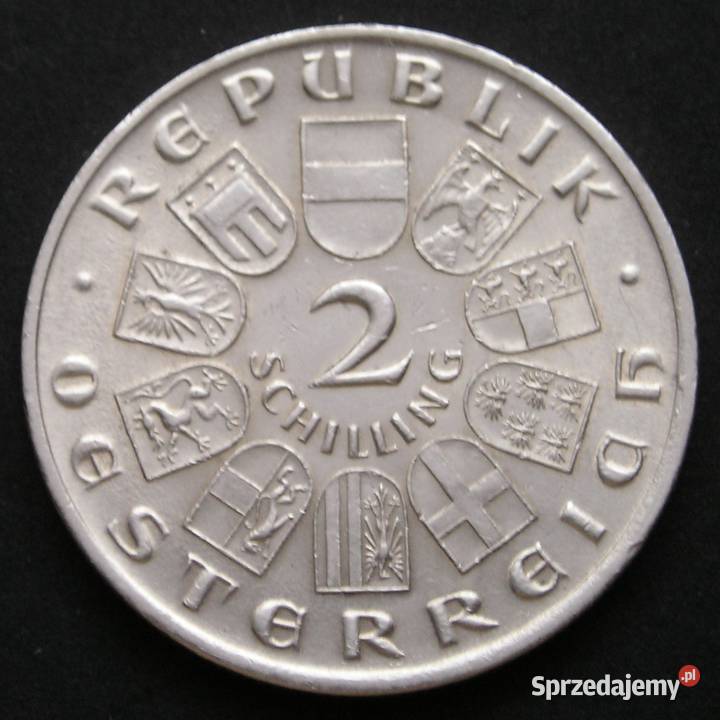 AUSTRIA 2 SZYLINGI 1928 SZUBERT SREBRO Łódź