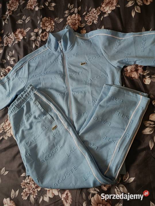 Komplet dresowy Lacoste Tracksuit błękitny