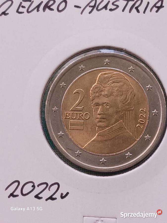 2 Euro Austria 2022 r Numizmatyka wielkopolskie Konin sprzedam