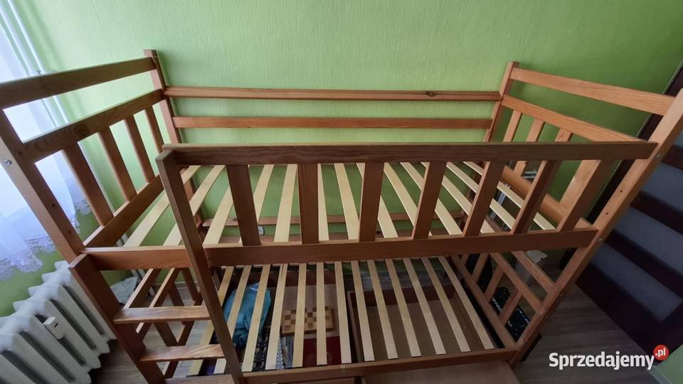 Łóżko piętrowe dziecięce plus materac śląskie Cieszyn sprzedam