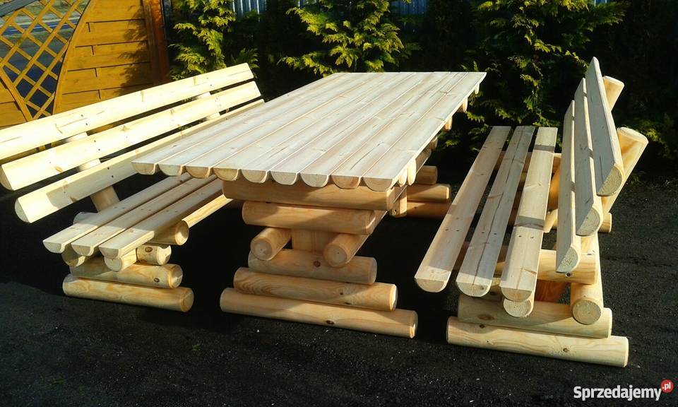 Meble ogrodowe barowe drewniane z Chojnice
