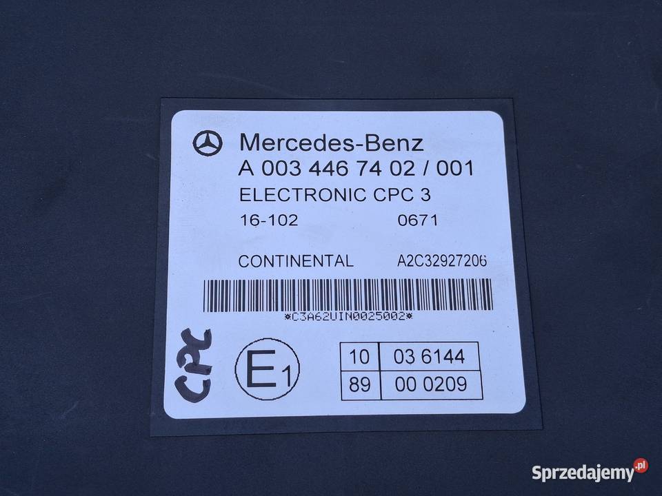 MERCEDES ACTROS MP4 STEROWNIK CPC 3 MODUŁKASETA ciężarowe Bieleń