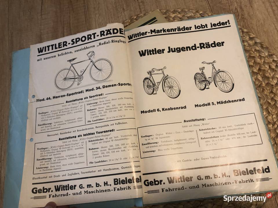 Zabytkowe katalogi rowerowe Poznań