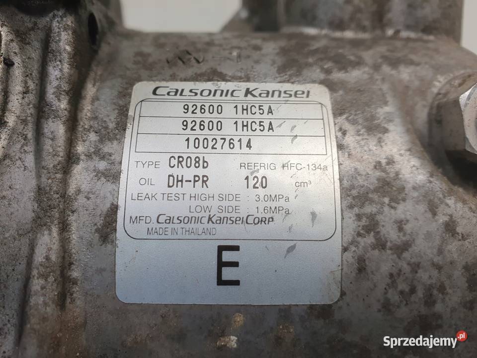 SPRĘŻARKA KLIMATYZACJI Nissan Micra IV K13 12 Chełm