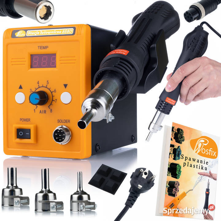 Stacja Lutownicza HotAir 858D 700W 3 Dysze małopolskie Ludźmierz