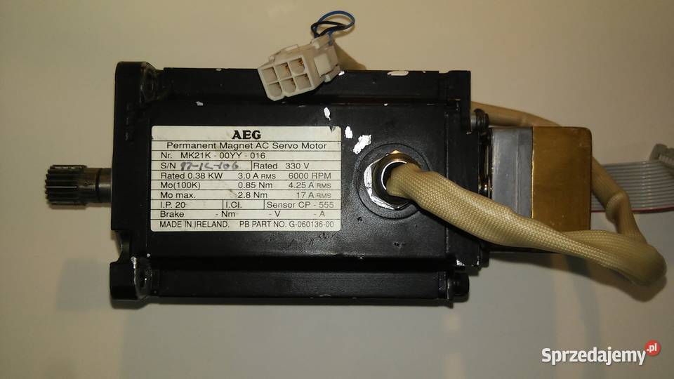 AC serwo motor 038kW 6000rpm 085 Nm Łomża