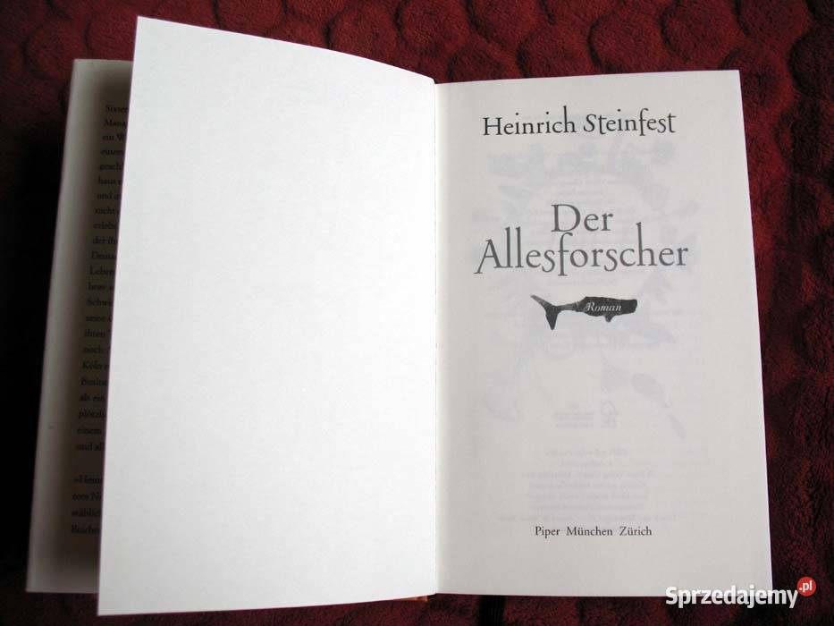 Der Allesforscher Heinrich Steinfest książka