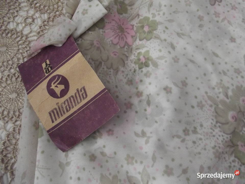 Materiał z PRL kwiatki NOWY 910160 śląskie Piekary Śląskie