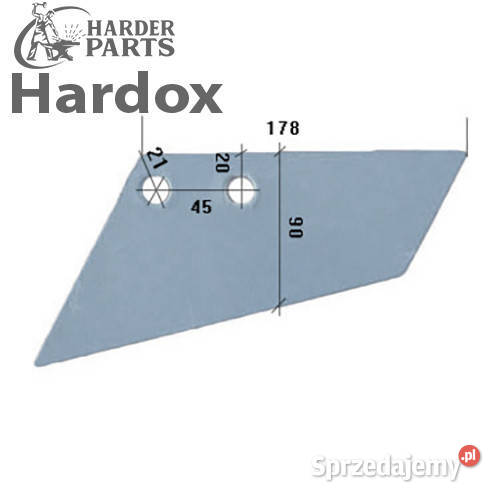 Lemiesz HARDOX 63361603L agregat ścierniskowy