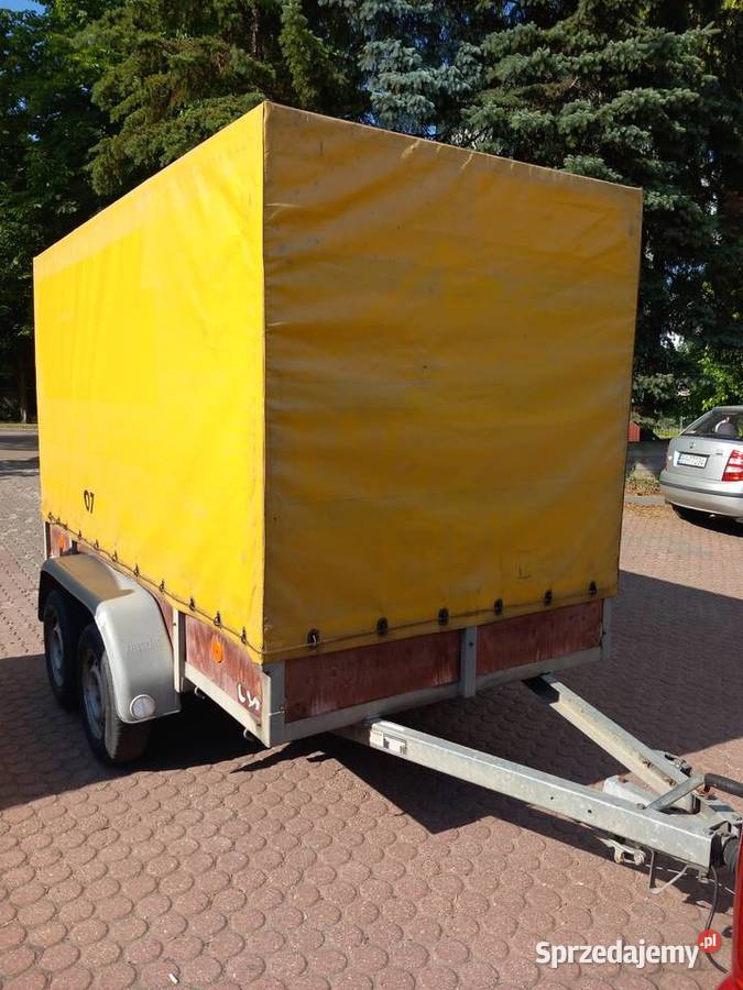 Przyczepa dwu osiowa niemiecka 3x15m 2t DMC Suwałki