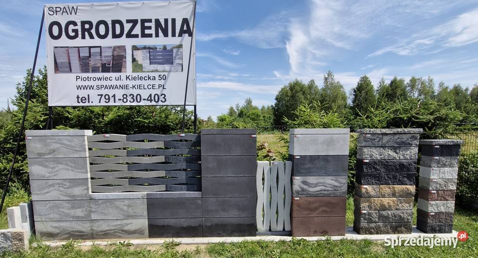 Ogrodzenia betonowe JONIEC pustaki bloczki Piotrowiec