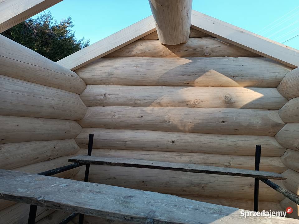 Sauna z bali okrągłych 3x3m Miłkowa