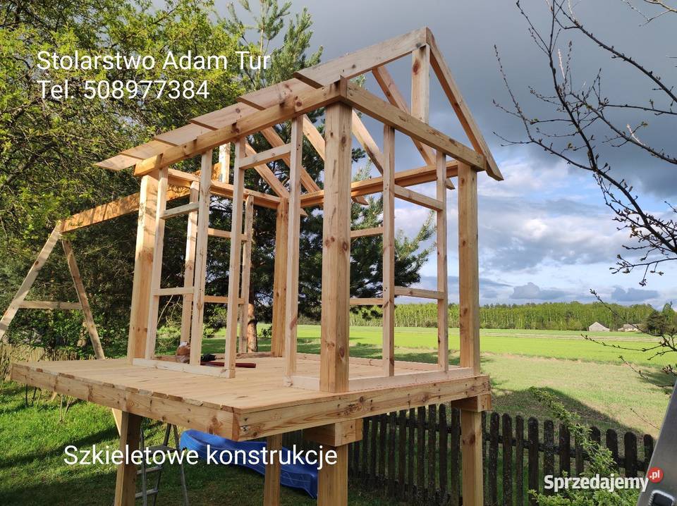 Stolarstwo tarasy altanki drewniane zabudowy Warszawa usługi budowlane