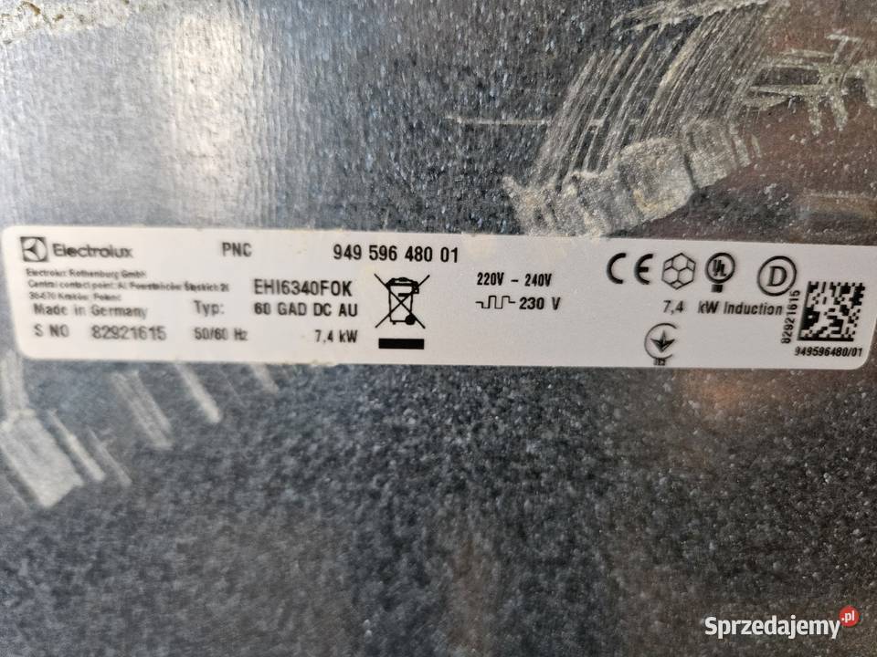 Płyta indukcyjna electrolux EHI6340FOK Parczew