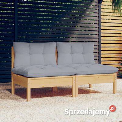 vidaXL 2osobowa sofa ogrodowa z szarymi mazowieckie Warszawa