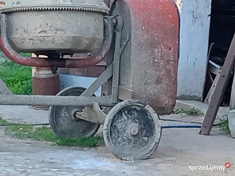 KOŁA DO BETONIARKI WÓZKA DO ES 15 METALOWE Z Biała