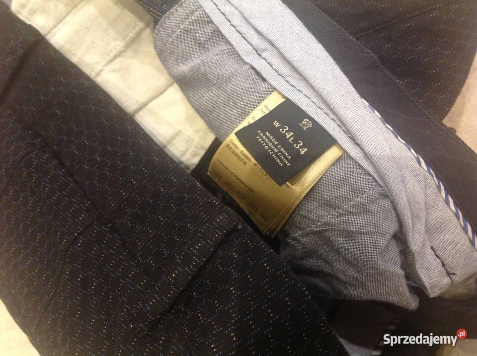 Spodnie Męskie SCOTCHSODA r XL W34 L 34 Rozmiar XL Odzież codzienna Nowa Sól