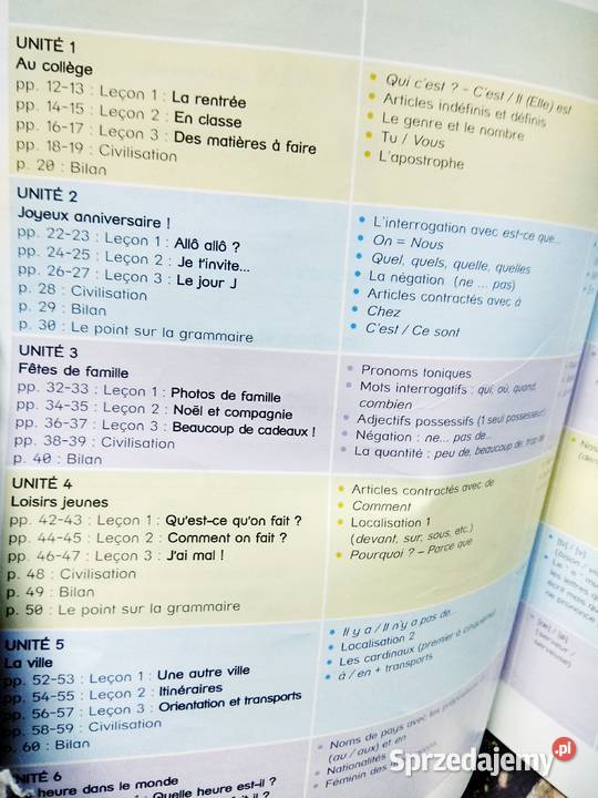 Pixel francuski antykwariat szkolny książki sprzedam