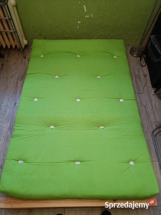 Sofa drewniana z materacem futon rozkładana Łódź