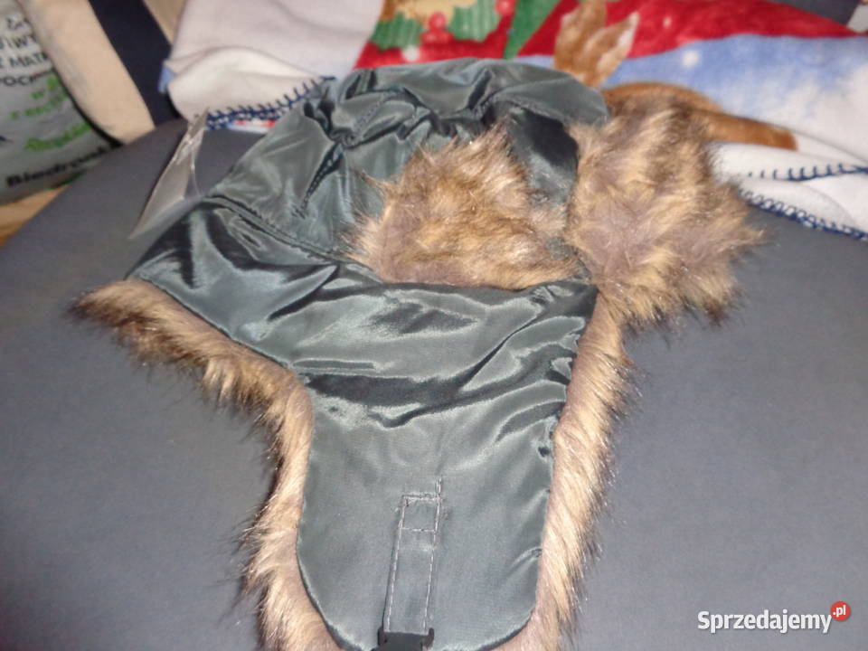 Czapka uszatka nowa rozmiar 58 na misiu wielkopolskie Poznań sprzedam