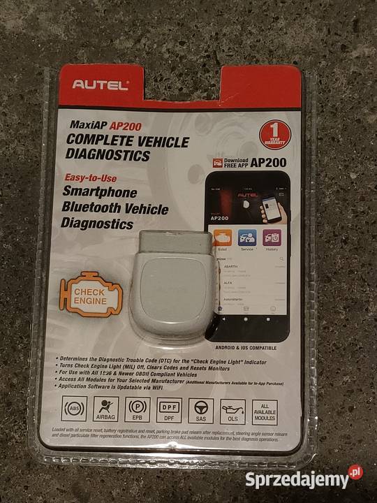 Interfejs Autel MaxiAP AP200 diagnostyka Nowy Sącz