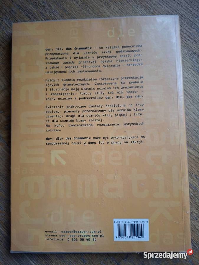 Der diedas Grammatik Gramatyka niemiecka szk Kraków sprzedam
