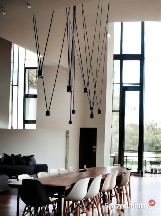 Długa lampa wisząca na antresole LUKlight podkarpackie