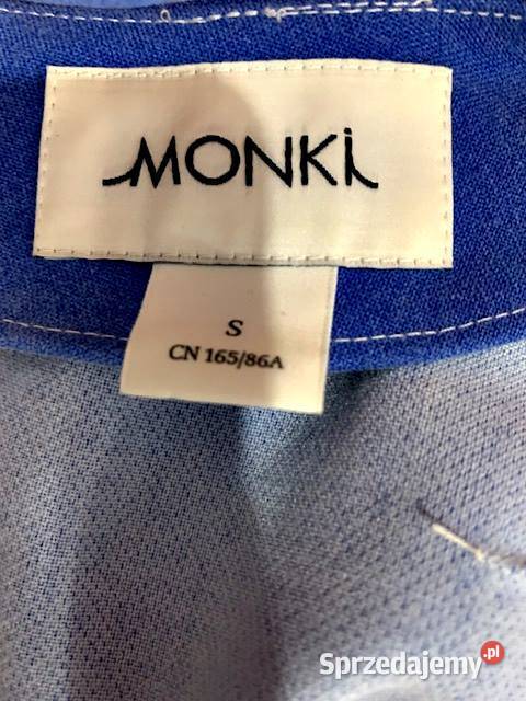 monki sukienka elegancka ombre zamek hit 36 niebieski Choszczno