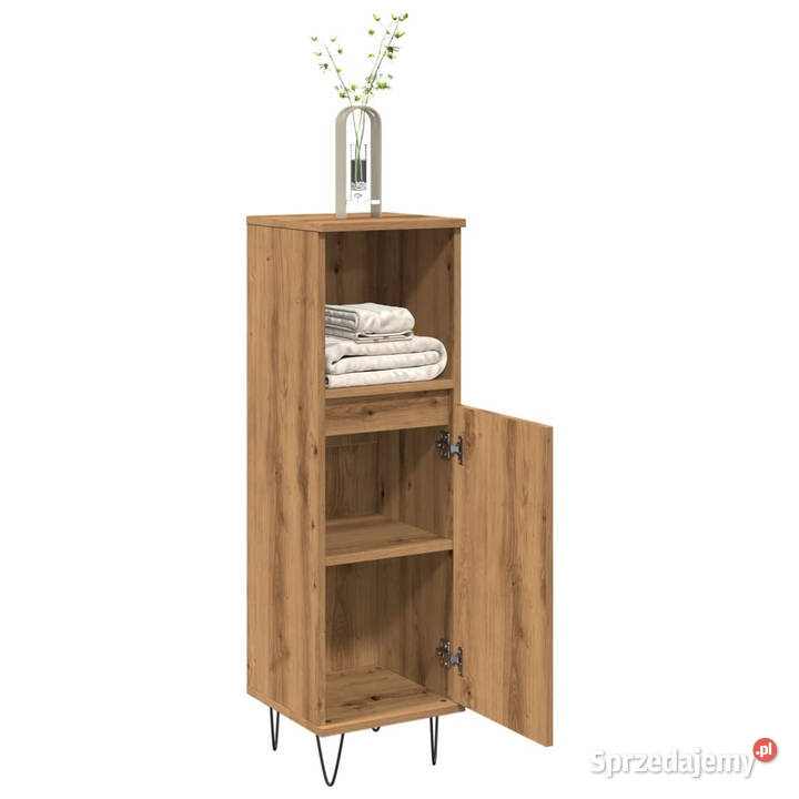 Szafka łazienkowa dąb artisan 30x30x100 WM857209