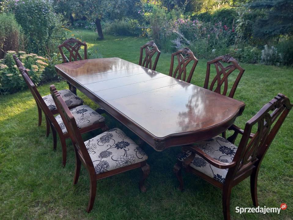 Eklektyczny stół z krzeslami wielkopolskie Poznań