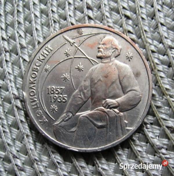 CCCP 1 Rubel 1987r Konstanty Ciołkowski Kalisz