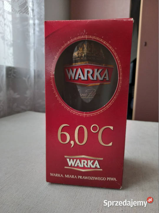 Szklanka WARKA z pudełkiem Tomaszów Lubelski