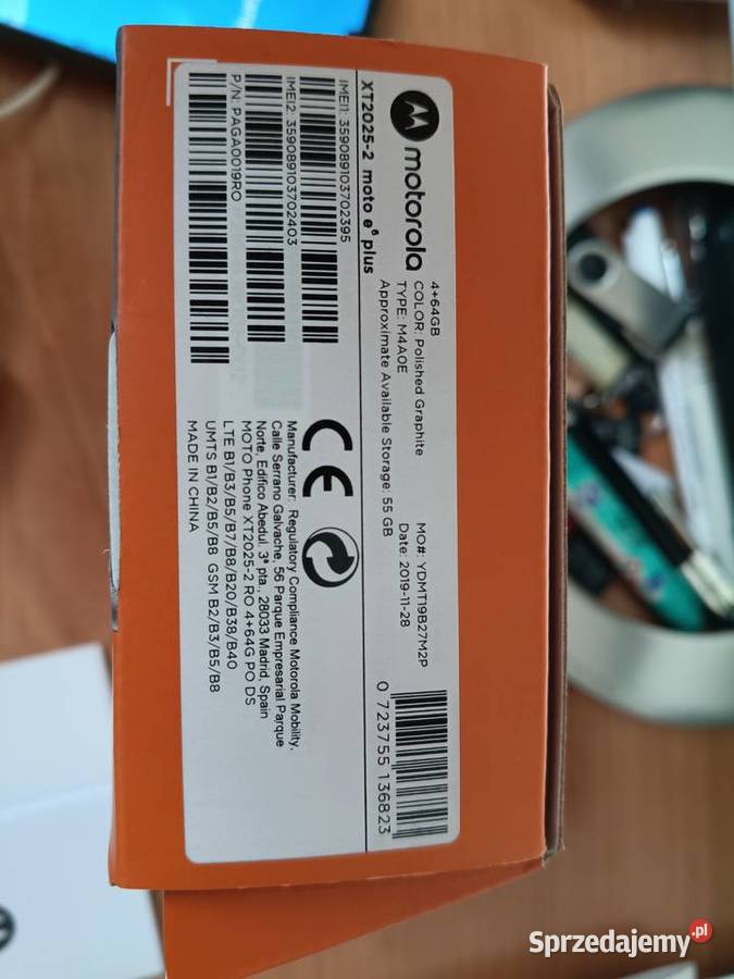 Smartfon MOTOROLA Moto E6 Plus 464GB 61 Szary Ostrów Mazowiecka