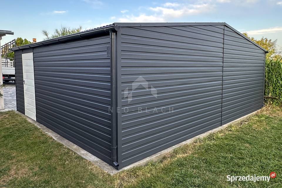 Garaż Blaszany 75x6m 2x Brama uchylna Anytracyt dolnośląskie Kłodzko